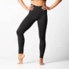 Malla Legging Largo Térmico Con Protector De La Zona Íntima Mujer Elva Negro -Fitness Tienda malla legging largo termico con protector de la zona intima mujer elva negro