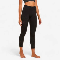 Mallas Yoga Tobillera Mujer Kimjaly Violeta Sin Costuras -Fitness Tienda mallas de yoga seamless tobillera kimjaly mujer negro