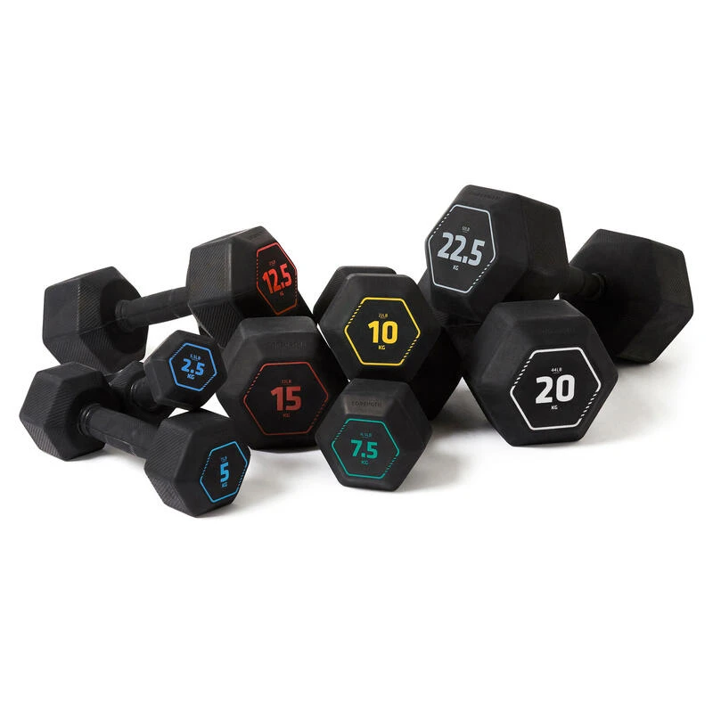 Mancuerna 2,5 Kg Hexagonal Dumbbell Musculación Cross Training Corength 6 Mancuerna 2,5 Kg Hexagonal Dumbbell Musculación Cross Training Corength - Imagen 4