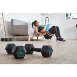 Mancuerna 7,5 Kg Hexagonal Dumbbell Musculación Cross Training Corength -Fitness Tienda mancuerna 75 kg hexagonal dumbbell musculacion cross training corength 3