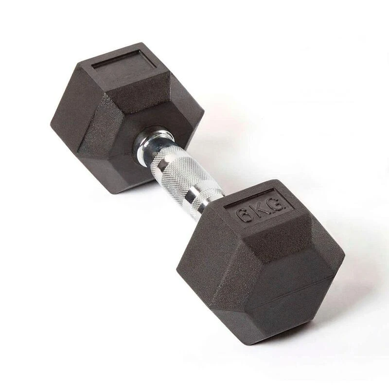 MANCUERNA HEXAGONAL DUMBBELL 6 KG (Sin Logo) 3 MANCUERNA HEXAGONAL DUMBBELL 6 KG (Sin Logo)