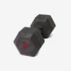 CORENGTH Mancuerna Musculación Crosstraining Hex Dumbbell Negro Hexagonal 15 kg