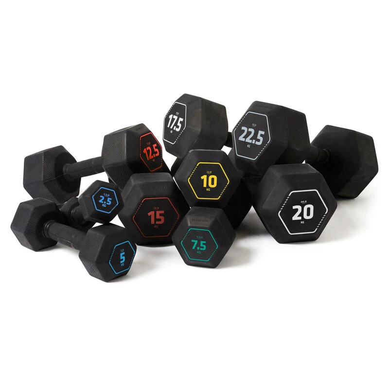 CORENGTH Mancuerna Musculación Crosstraining Hex Dumbbell Negro Hexagonal 17,5 kg 6 CORENGTH Mancuerna Musculación Crosstraining Hex Dumbbell Negro Hexagonal 17,5 kg - Imagen 4