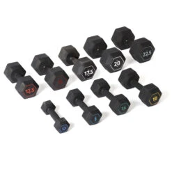 CORENGTH Mancuerna Musculación Crosstraining Hex Dumbbell Negro Hexagonal 17,5 kg 11 CORENGTH Mancuerna Musculación Crosstraining Hex Dumbbell Negro Hexagonal 17,5 kg -Fitness Tienda mancuerna musculacion crosstraining hex dumbbell negro hexagonal 175 kg 4