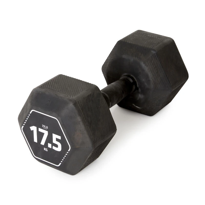 CORENGTH Mancuerna Musculación Crosstraining Hex Dumbbell Negro Hexagonal 17,5 kg 3 CORENGTH Mancuerna Musculación Crosstraining Hex Dumbbell Negro Hexagonal 17,5 kg