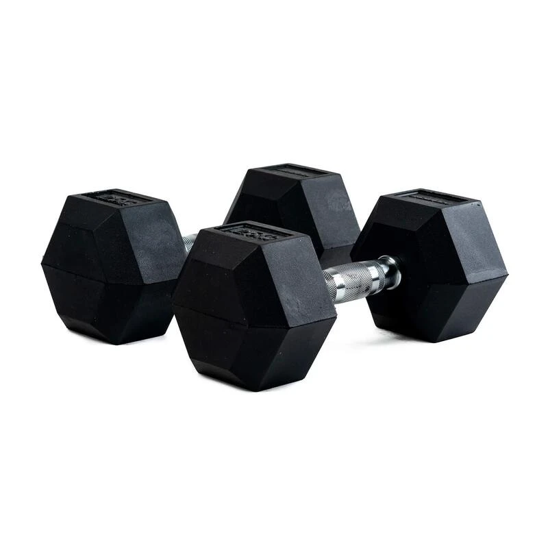 BODYTONE Mancuernas De Goma Hexagonales Profesionales 12Kg 4 BODYTONE Mancuernas De Goma Hexagonales Profesionales 12Kg - Imagen 2