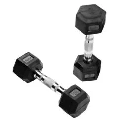 MANCUERNAS HEXAGONALES 1KG (PAR) MUSCULACIÓN CROSS TRAINING -Fitness Tienda mancuernas hexagonales 1kg par musculacion cross training 1