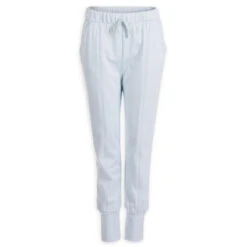 PANTALÓN CARROT MUJER YOGA SUAVE AZUL CLARO -Fitness Tienda pantalon carrot mujer yoga suave azul claro 4