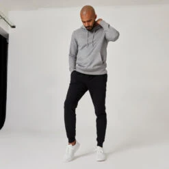 Pantalón Chándal Fitness Algodón Ajustado Hombre Domyos 500+ Negro 10 Pantalón Chándal Fitness Algodón Ajustado Hombre Domyos 500+ Negro -Fitness Tienda pantalon chandal fitness algodon ajustado hombre domyos 500 negro 2