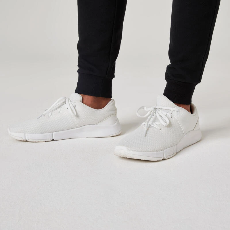 Pantalón Chándal Fitness Algodón Ajustado Hombre Domyos 500+ Negro 6 Pantalón Chándal Fitness Algodón Ajustado Hombre Domyos 500+ Negro - Imagen 4