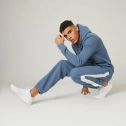 Pantalón Chándal Fitness Felpa Hombre Domyos Azul 9 Pantalón Chándal Fitness Felpa Hombre Domyos Azul -Fitness Tienda pantalon chandal fitness felpa hombre domyos azul 2