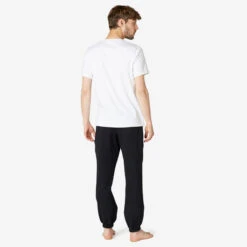 Pantalón Chándal Fitness Felpa Recto Hombre Domyos 500 Negro 9 Pantalón Chándal Fitness Felpa Recto Hombre Domyos 500 Negro -Fitness Tienda pantalon chandal fitness felpa recto hombre domyos 500 negro 1