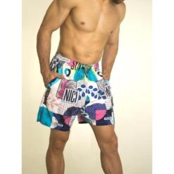 Pantalón Corto Hombre Banbroken SYNCHRO Multicolor -Fitness Tienda pantalon corto hombre banbroken synchro multicolor 2