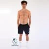 Pantalón Corto Sostenible Deportivo Poliéster Hombre Fitplanet Negro