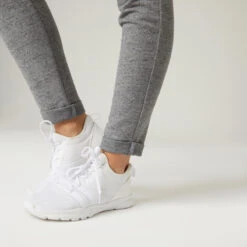 Pantalón Jogger De Fitness Domyos 500 De Mujer Gris Ajustado -Fitness Tienda pantalon jogger de fitness domyos 500 de mujer gris ajustado 4