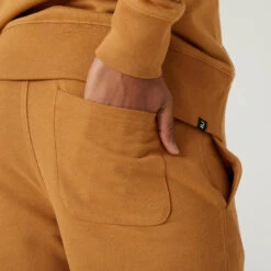 Pantalón Jogger Fitness 500 Essential Hombre Marrón Avellana -Fitness Tienda pantalon jogger fitness 500 essential hombre marron avellana 3