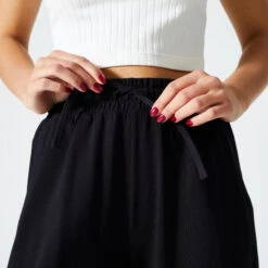 Pantalón Jogger Fitness 520 Mujer Negro Flare -Fitness Tienda pantalon jogger fitness 520 mujer negro flare 2