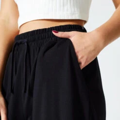 Pantalón Jogger Fitness 520 Mujer Negro Flare -Fitness Tienda pantalon jogger fitness 520 mujer negro flare 3