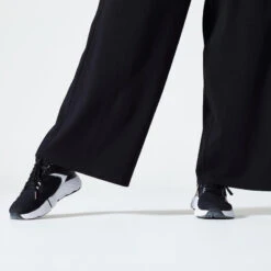 Pantalón Jogger Fitness 520 Mujer Negro Flare -Fitness Tienda pantalon jogger fitness 520 mujer negro flare 4