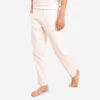 Pantalón Yoga Suave Hombre Blanco Tela Lino Algodón