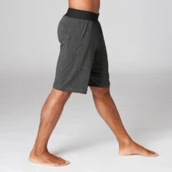 PANTALONES CORTOS HOMBRE SHORT COMFORT YOGA ECOFRIENDLY GRIS -Fitness Tienda pantalones cortos hombre short comfort yoga ecofriendly gris 3