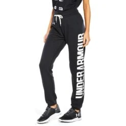 Under Armour Pantalones Deportivos Casuales - Vellón Favorito - Mujer - (negro) - Pequeño -Fitness Tienda pantalones deportivos casuales vellon favorito mujer negro pequeo 2