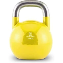 Pesa Rusa Kettlebell Competición 16 Kg Acero Premium Amarilla -Fitness Tienda pesa rusa kettlebell competicion 16 kg acero premium amarilla 2