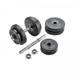 SET DE MANCUERNAS 60KG |DISCOS DE PLÁSTICO + BARRAS 2X35CM Y 1X170CM|MUSCULACIÓN -Fitness Tienda set de mancuernas 60kg discos de plastico barras 2x35cm y 1x170cmmusculacion 1