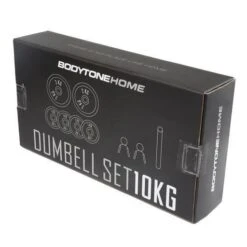 Set Para Mancuernas 10kg. 6 Pesas. 1 Barra Corta Y 2 Abrazaderas Bodytone -Fitness Tienda set para mancuernas 10kg 6 pesas 1 barra corta y 2 abrazaderas bodytone 4