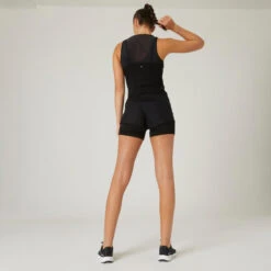 Short Mallas Cortas Fitness 2 En 1 Mujer Nyamba 900 Negro -Fitness Tienda short mallas cortas fitness 2 en 1 mujer nyamba 900 negro 2