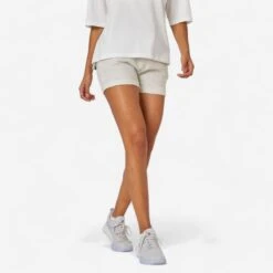 Short Pantalon Corto Fitness Algodón Con Bolsillos Mujer Violeta -Fitness Tienda short pantalon corto fitness algodon con bolsillos mujer gris claro