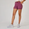 Short Pantalon Corto Fitness Algodón Con Bolsillos Mujer Violeta -Fitness Tienda short pantalon corto fitness algodon con bolsillos mujer violeta