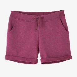 Short Pantalon Corto Fitness Algodón Con Bolsillos Mujer Violeta -Fitness Tienda short pantalon corto fitness algodon con bolsillos mujer violeta 4