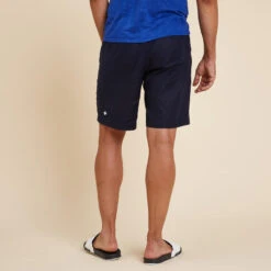SHORT YOGA HOMBRE TELA LINO Y ALGODÓN AZUL ÍNDIGO 11 SHORT YOGA HOMBRE TELA LINO Y ALGODÓN AZUL ÍNDIGO -Fitness Tienda short yoga hombre tela lino y algodon azul indigo 3