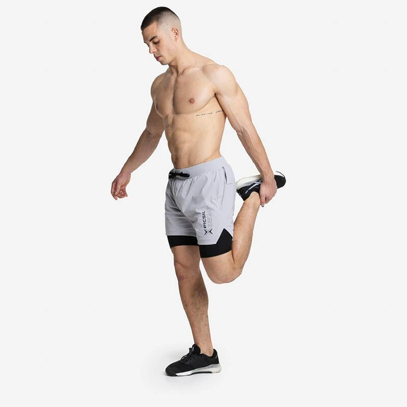 Shorts Con Malla Compresión 2 En 1 Hombre Premium 0.1 - S - Negro 4 Shorts Con Malla Compresión 2 En 1 Hombre Premium 0.1 - S - Negro - Imagen 2