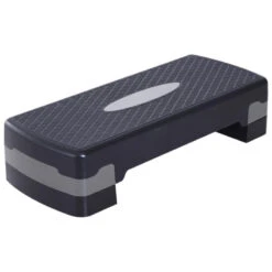 Step Fitness HOMCOM Negro, Gris, Rojo 68x29x15 Cm -Fitness Tienda step fitness homcom negro gris con altura regulable 68x29x15 cm