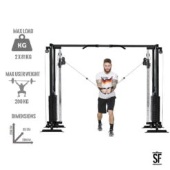 Supfit Hallador Cable Pull Tower- Basement Edition - Negro -Fitness Tienda supfit hallador cable pull tower basement edition negro 3