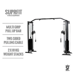 Supfit Hallador Cable Pull Tower Negro -Fitness Tienda supfit hallador cable pull tower negro 2