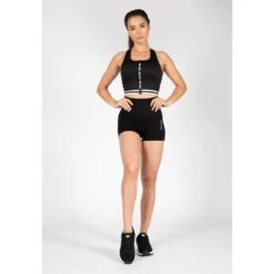Top Deportivo De Tirantes Con Cremallera Mujer GORILLA WEAR Mesa Zip Negro -Fitness Tienda top deportivo de tirantes con cremallera mujer gorilla wear mesa zip negro 2