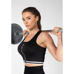 Top Deportivo De Tirantes Con Cremallera Mujer GORILLA WEAR Mesa Zip Negro -Fitness Tienda top deportivo de tirantes con cremallera mujer gorilla wear mesa zip negro 3