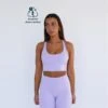 Top Deportivo Fitness Sostenible Poliéster Mujer Fitplanet Seahorse Lila