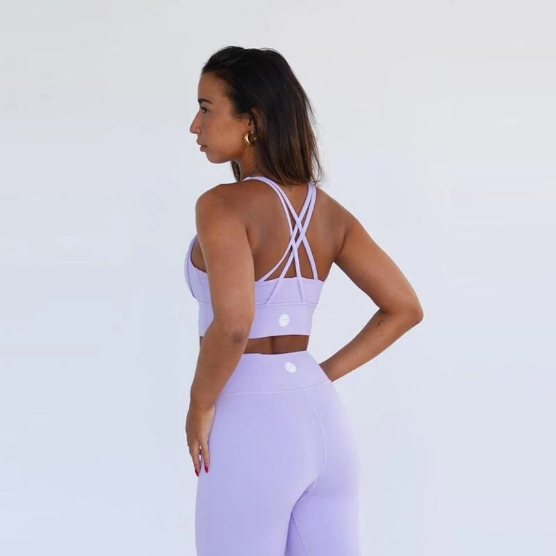 Top Deportivo Fitness Sostenible Poliéster Mujer Fitplanet Seahorse Lila 5 Top Deportivo Fitness Sostenible Poliéster Mujer Fitplanet Seahorse Lila - Imagen 3