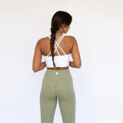 Top Deportivo Fitness Sostenible Poliéster Mujer Fitplanet White Blanco -Fitness Tienda top deportivo fitness sostenible poliester mujer fitplanet white blanco 3