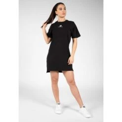 Vestido Manga Corta Mujer GORILLA WEAR Neenah Negro -Fitness Tienda vestido manga corta mujer gorilla wear neenah negro 2